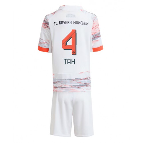 Bayern Munich Jonathan Tah #4 Udebanesæt Børn 2025-26 Kortærmet (+ Korte bukser)